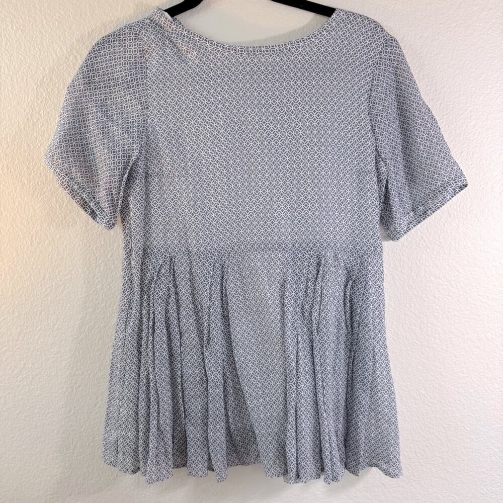 NWT MAXMARA Patterned Short Sleeve Top
